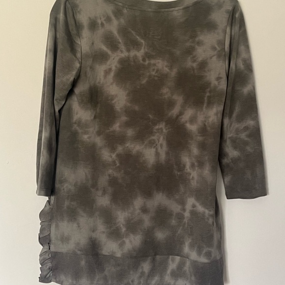 Cupio Blush New High Low Pattern Grey Top - S - Picture 5 of 9